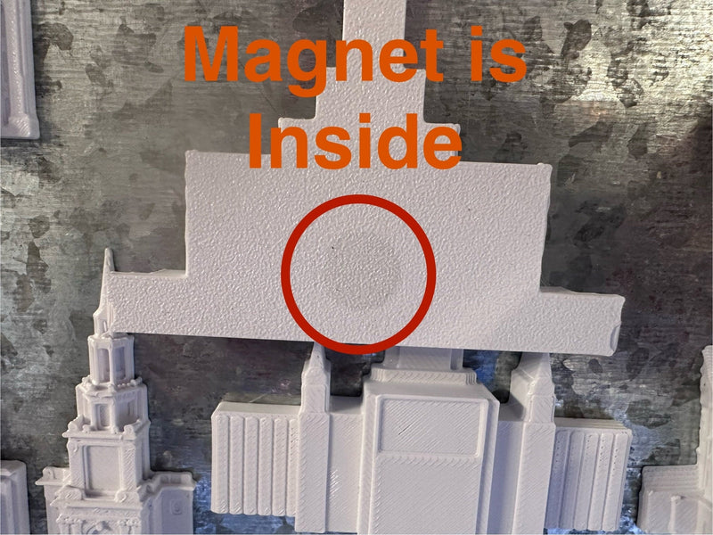 Think Celestial Temple Magnets | 3D Printed-CONTACT ME For Large Orders-Perfect Primary Relief Society Gift-Refrigerator-LDS Mormon Temple