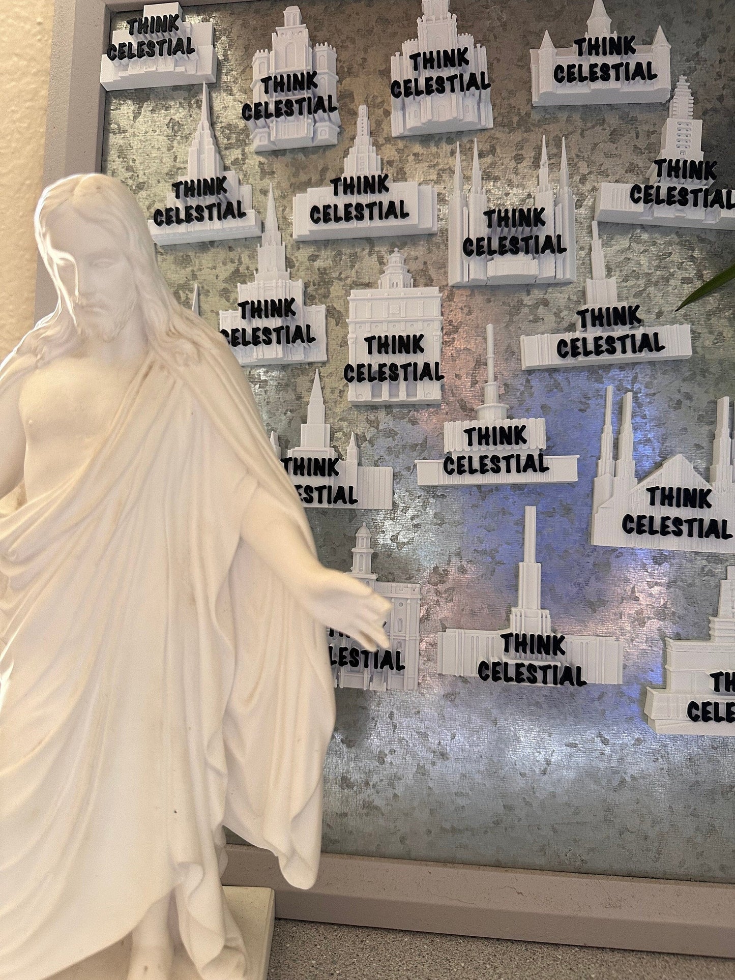 Think Celestial Temple Magnets | 3D Printed-CONTACT ME For Large Orders-Perfect Primary Relief Society Gift-Refrigerator-LDS Mormon Temple