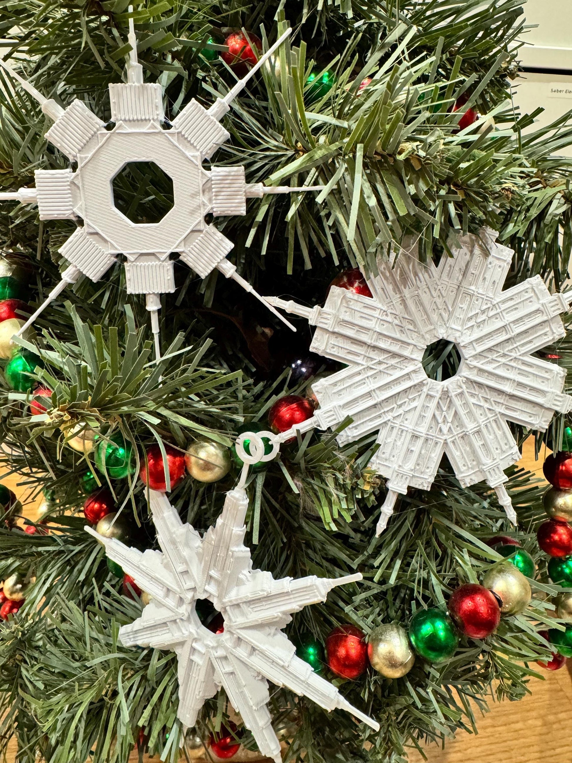 Temple Flakes | 3D Printed Christmas Tree Ornaments | Contact Me For 10+ Items | Perfect Primary or Relief Society Gift | LDS Mormon Temple