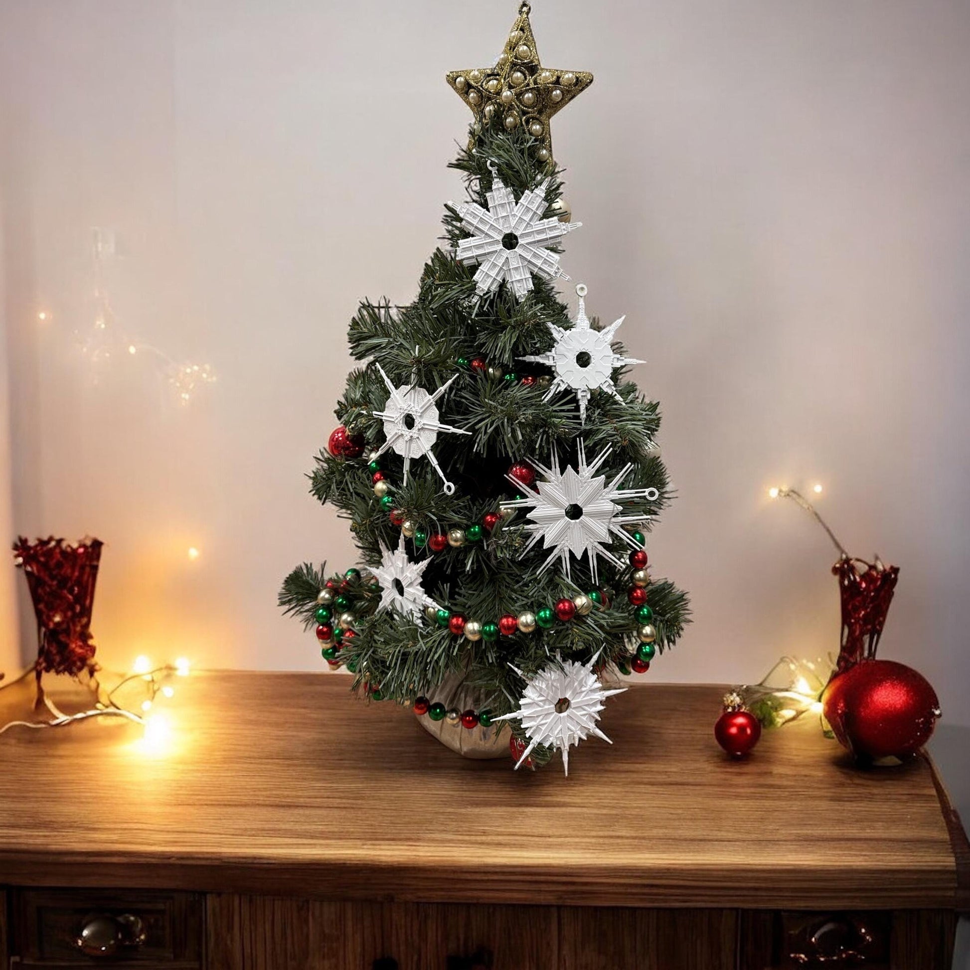 Temple Flakes | 3D Printed Christmas Tree Ornaments | Contact Me For 10+ Items | Perfect Primary or Relief Society Gift | LDS Mormon Temple