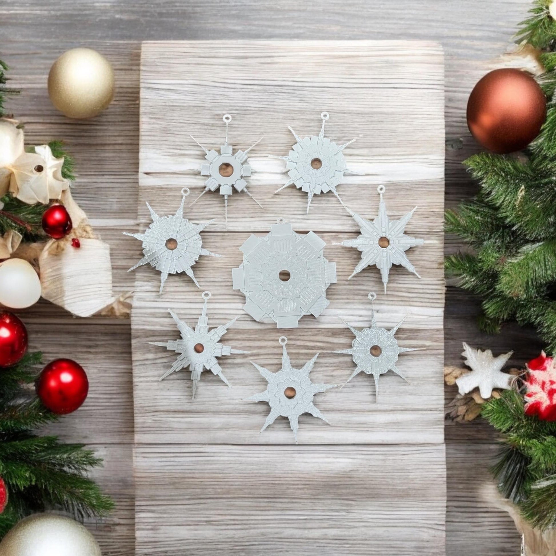 Temple Flakes | 3D Printed Christmas Tree Ornaments | Contact Me For 10+ Items | Perfect Primary or Relief Society Gift | LDS Mormon Temple